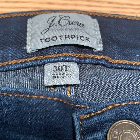 J Crew Toothpick jeans size 30 - Picture 4 of 5